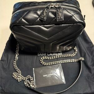 Saint Laurent Small LouLou Leather Bowling Crossbody Bag